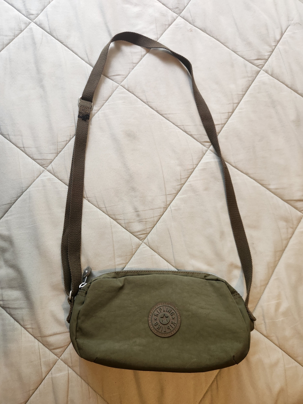 Kipling Olive Green Crossbody Belt Bag
